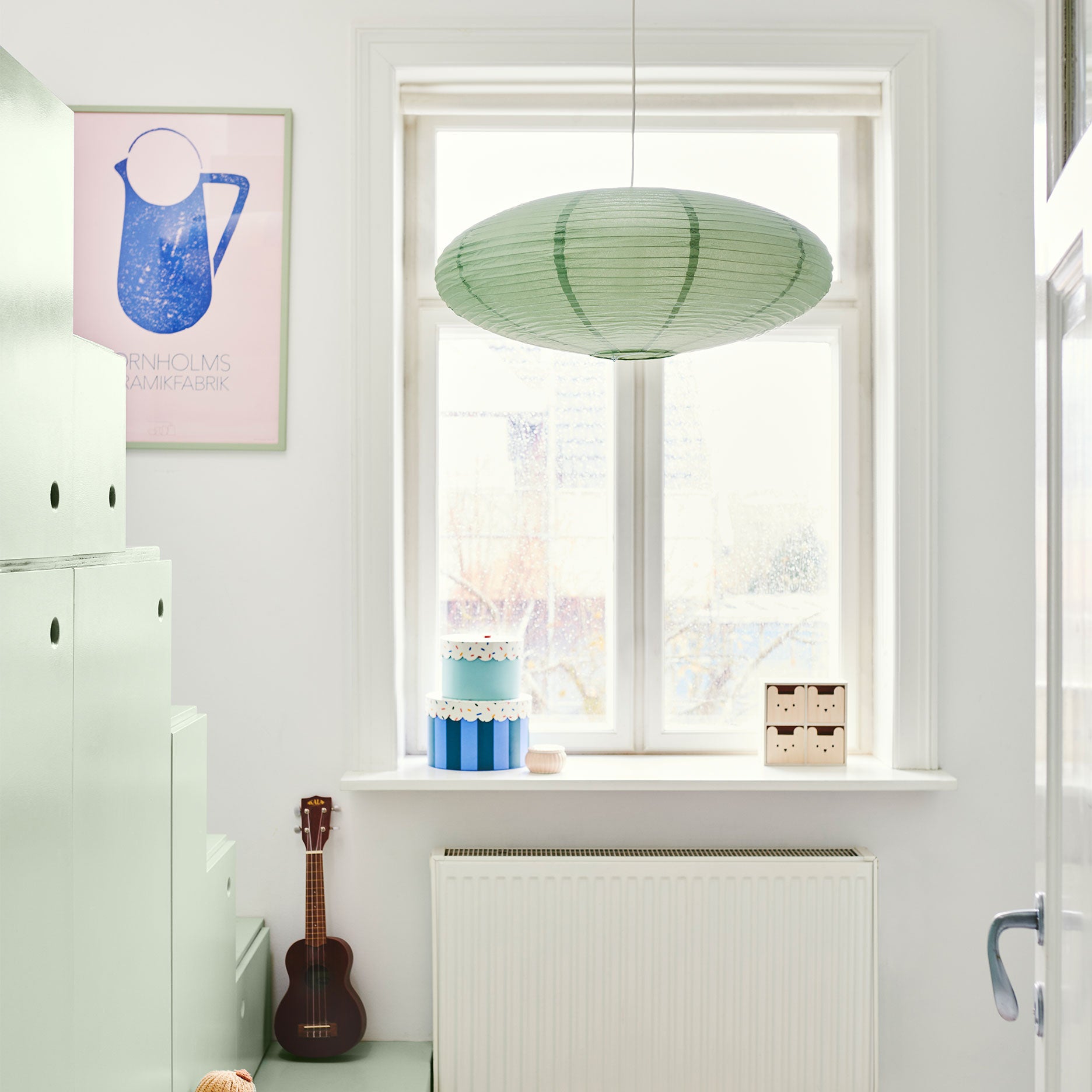 Villo 60 lampeskærm støvet grøn